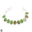 Mohave Green Turquoise Genuine Gemstone Silver Bracelet B4618