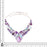 Tripache Amethyst Larimar Silver Earrings Bracelet Necklace Set SET1191