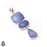 Spotted Triple Drop Owyhee Opal Pendant & 3MM Italian Chain P9751