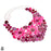 Massive! Pink Moonstone Kashmir Ruby Genuine Gemstone Neclace  BNC10