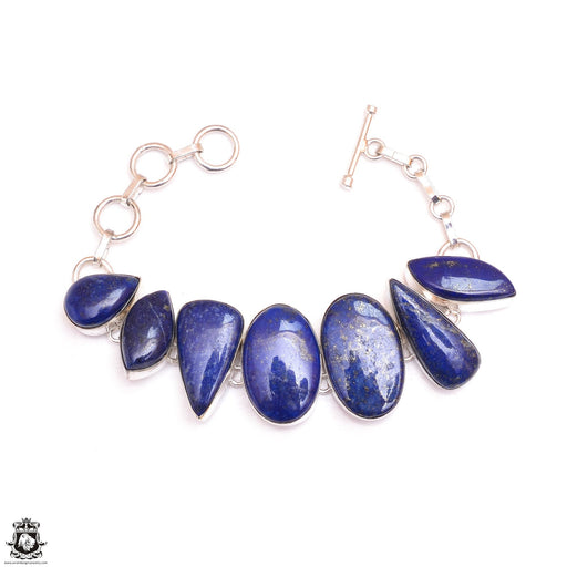 Unique Shape! Lapis Lazuli Genuine Gemstone Bracelet B4571