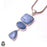Spotted Triple Drop Owyhee Opal Pendant & 3MM Italian Chain P9751