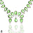 Prasiolite Green Amethyst Squash Blossom Statement Necklace BN54