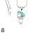 Larimar Clear Topaz Energy Cleansing Pendant & Chain P9370