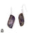 Pyrite Amethyst 925 SOLID Sterling Silver Hook Dangle Earrings E355