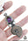 Ammonite Mystic Topaz Pearl 925 Sterling Silver Pendant 4mm Snake Chain P848