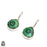 Apple Green Stalactite 925 SOLID Sterling Silver Leverback Earrings E281