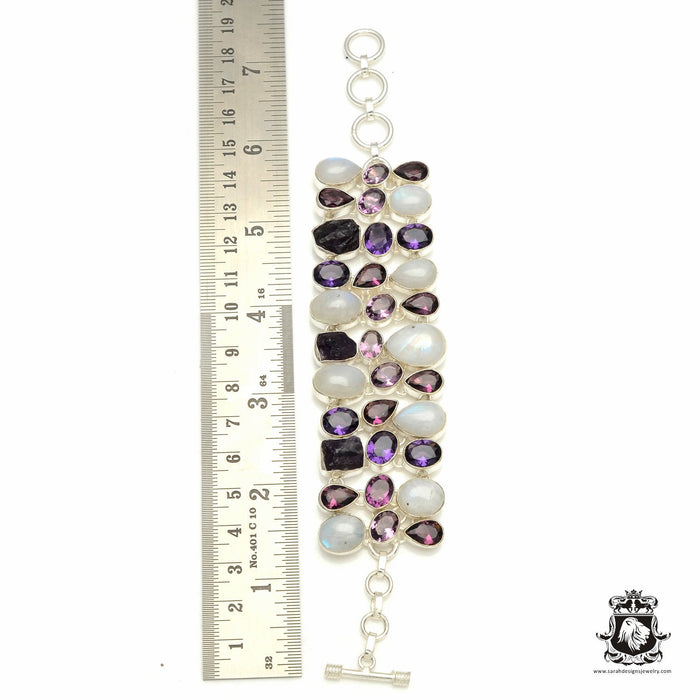 Moonstone Amethyst Bracelet B3284