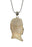 Gaius Julius Caesar Carving Silver Pendant & Chain C90