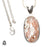 Crazy Lace Agate Pendant 4mm Snake Chain V1625