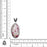 Pink Tourmaline Matrix Quartz Pendant & Chain  V409