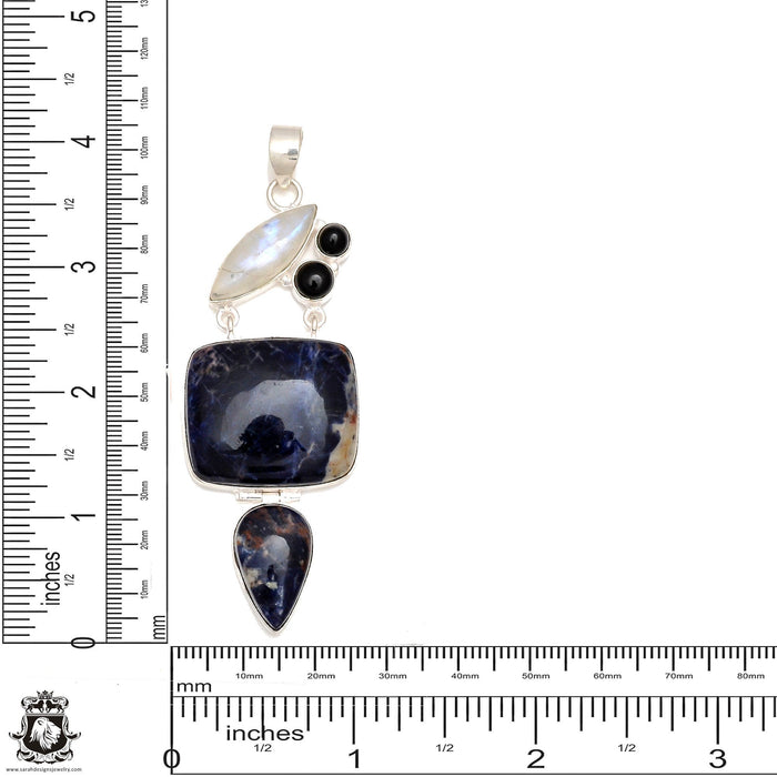 Pietersite Moonstone Pendant & Chain P6809
