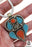 Turquoise Coral Tibetan Silver Nepal Pendant & Chain N27