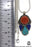 Turquoise Coral Tibetan Silver Nepal Pendant & Chain N31