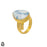 Size 8.5 - Size 10 Ring Scheelite 24K Gold Plated Ring GPR146