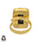Size 7.5 - Size 9 Ring Seraphinite 24K Gold Plated Ring GPR501