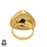 Size 8.5 - Size 10 Ring Marcasite 24K Gold Plated Ring GPR1117