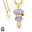 Blue Lace Agate 24K Gold Plated Pendant  GP85