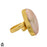Size 6.5 - Size 8 Ring Scolecite 24K Gold Plated Ring GPR1621