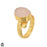 Size 9.5 - Size 11 Ring Moonstone 24K Gold Plated Ring GPR1623