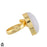 Size 8.5 - Size 10 Ring Selenite 24K Gold Plated Ring GPR1743