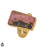 Size 7.5 - Size 9 Ring Rhodonite 24K Gold Plated Ring GPR1244
