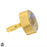 Size 6.5 - Size 8 Adjustable Angel Aura Quartz 24K Gold Plated Ring GPR1674