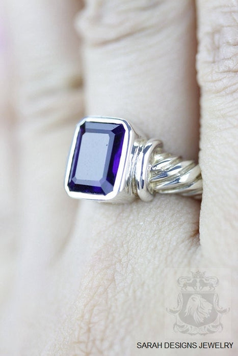 Size 7 Amethyst Sterling Silver Ring r757