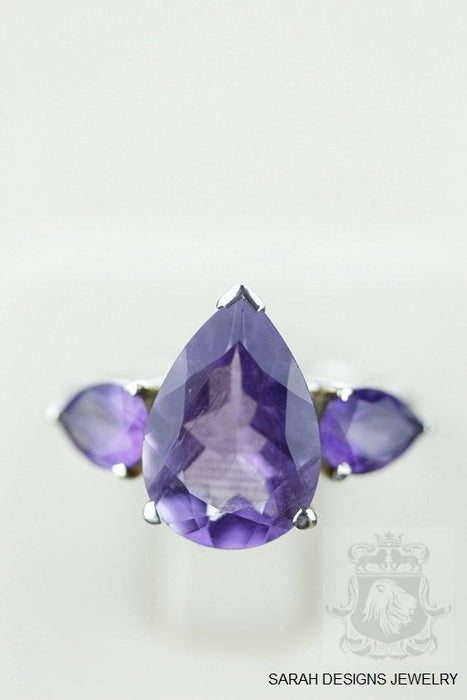 Size 7 Amethyst Sterling Silver Ring r763