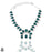 Ceylon Emerald Squash Blossom Statement Necklace BN17