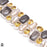 Stingray Coral Citrine Pearl Necklace Bracelet Dangle Earrings SET1158