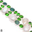 Rainbow Moonstone Irradiated Peridot Emerald Necklace Bracelet Earrings SET1146