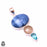 Owyhee Opal Rutile Quartz Aquamarine Pendant & 3MM Italian Chain P9989