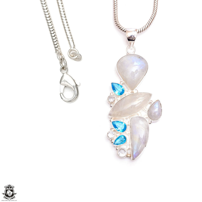 ChicSilver Sterling Silver Gemstone Simulated Topaz Necklace November  Birthstone Jewelry - Walmart.com
