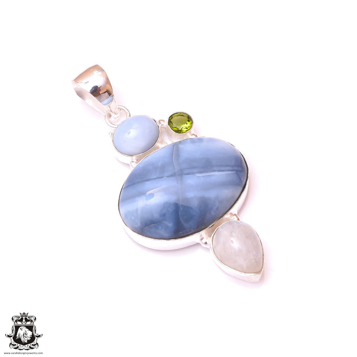 Owyhee Opal Moonstone Pendant & 3MM Italian Chain P9696