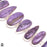 True Purple! Charoite Genuine Gemstone Silver Bracelet B4574