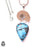 Ammonite Number 8 Turquoise Pendant & 3MM Italian Chain P10090