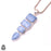 Blue Owyhee Opal Pendant & 3MM Italian Chain P10107