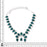 Ceylon Emerald Squash Blossom Statement Necklace BN17
