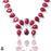Kashmir Ruby Squash Blossom Statement Necklace BN63