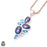 Kyanite Tanzanite Blue Topaz Pendant & 3MM Italian Chain P9771