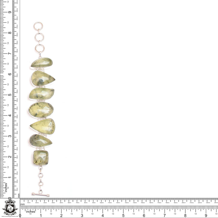 Australian Prehnite Genuine Gemstone Bracelet B4518