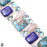 Bisbee Turquoise Lapis Aquamarine Silver Earrings Bracelet Necklace Set SET1222