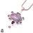 Lavender Charoite Pendant & 3MM Italian Chain P9715