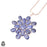 Super Classy! Sapphire Flower Pendant & 3MM Italian Chain P9632