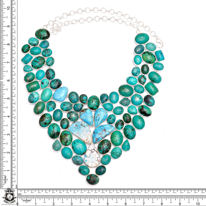 Wearable art! Totally YOU! Sleeping Beauty Kingman Royston Turquoise Genuine Gemstone Necklace BNC19