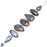Blue Fire Canadian Labradorite Genuine Gemstone Bracelet B4519