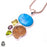 Sleeping Beauty Turquoise Ammonite Pendant & 3MM Italian Chain P10023