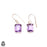 Amethyst Dangle & Drop Earrings 925 Solid (Nickel Free) Sterling Silver Earrings WHOLESALE price / Made in Canada Minimalist Earrings ER19