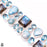 Labradorite Larimar Aquamarine Silver Earrings Bracelet Necklace Set SET1183